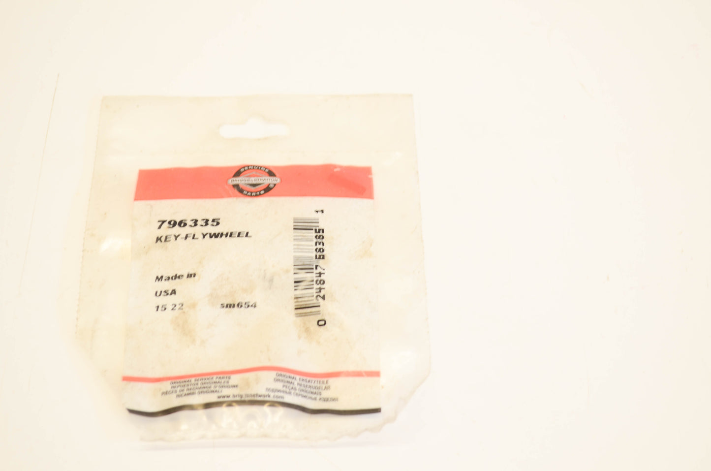 New OEM Briggs & Stratton 796335 Flywheel Key NOS