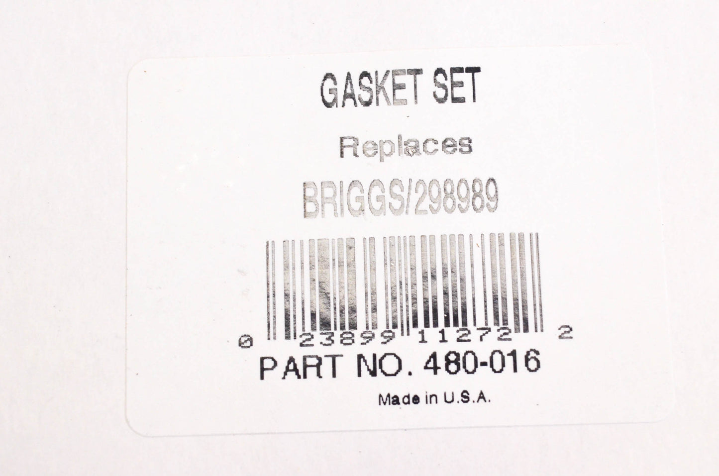 Aftermarket 298989 Gasket Kit NOS