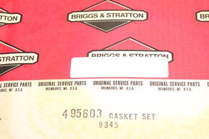 New OEM Briggs & Stratton 495603 Gasket and Seal Kit NOS