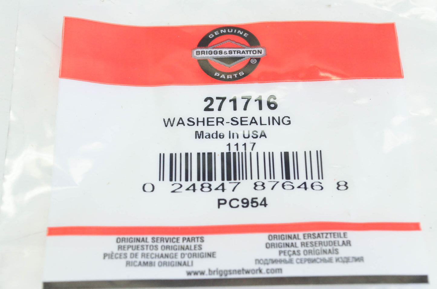 New OEM Briggs & Stratton 271716 Sealing Washer Qty 3 NOS