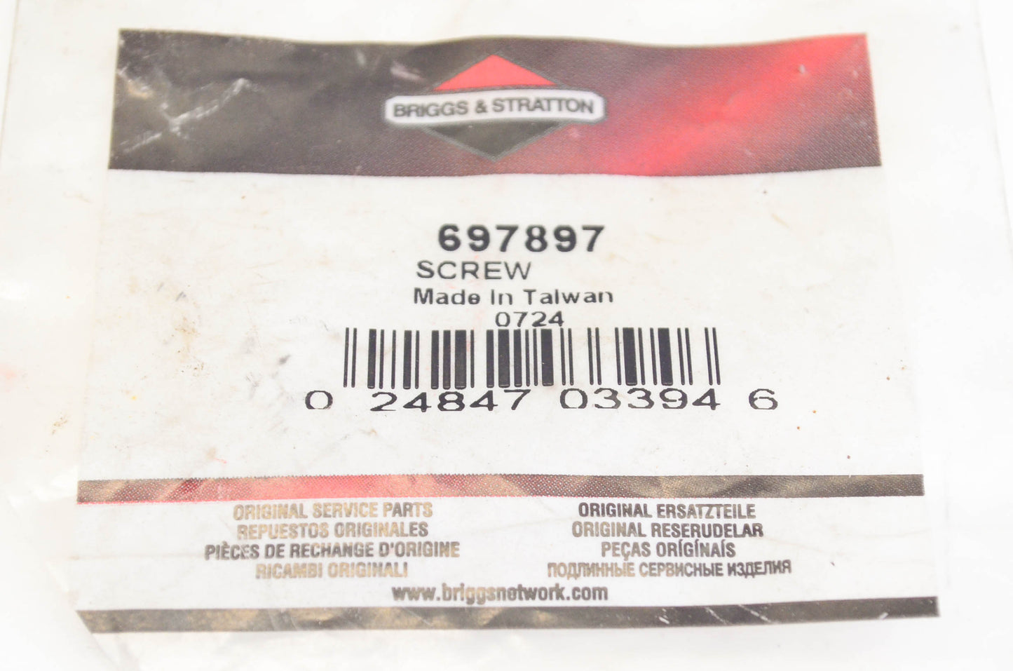 New OEM Briggs & Stratton 697897 Screw NOS