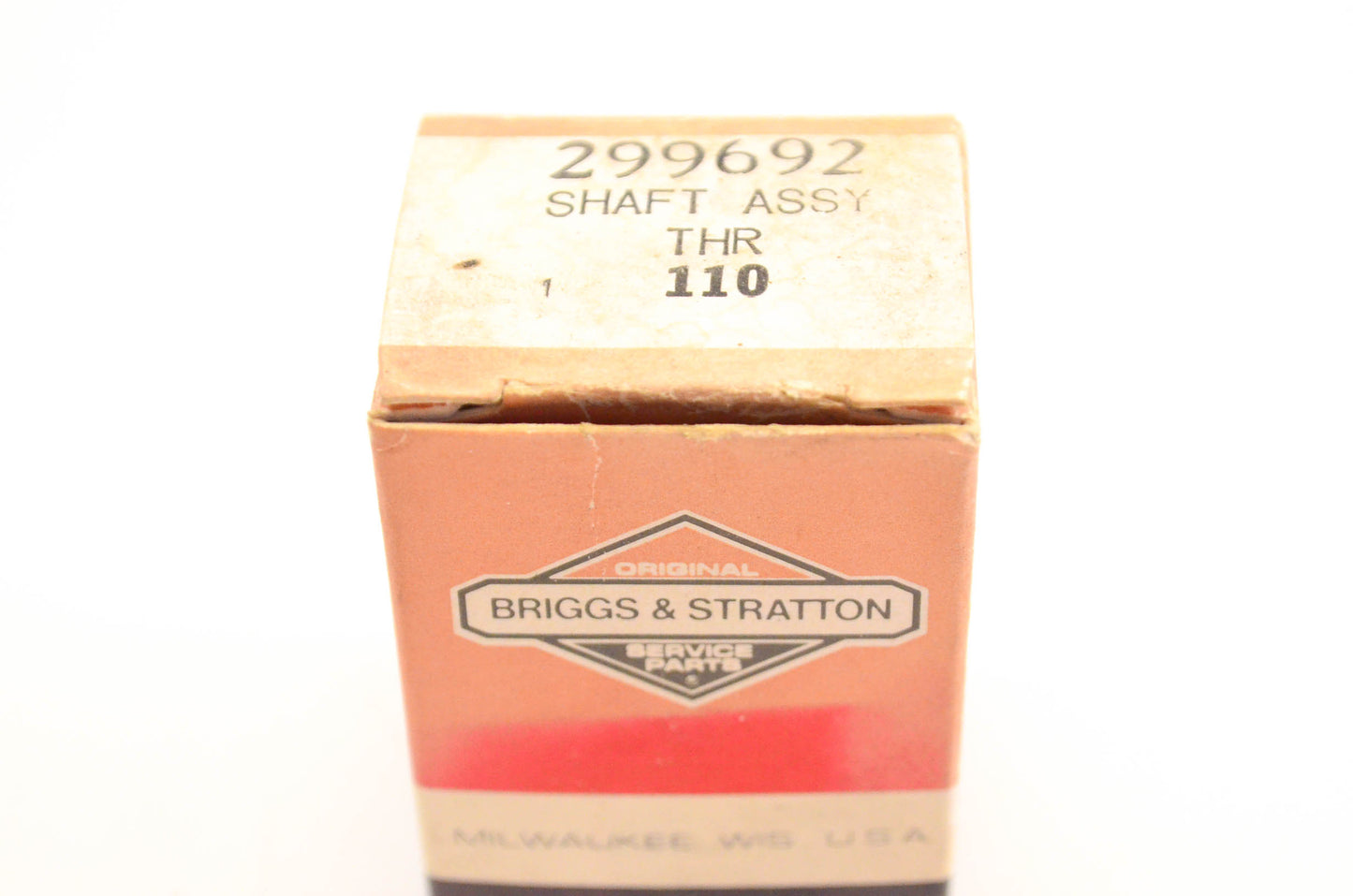 New OEM Briggs & Stratton 299692 Throttle Shaft Assembly NOS