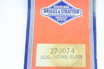 New OEM Briggs & Stratton 270074 Intake Elbow Seal Qty 2 NOS
