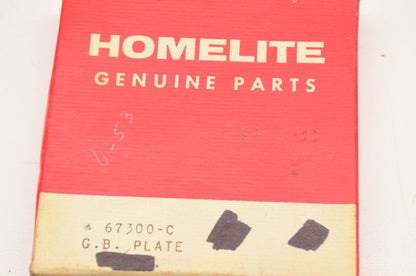 Homelite 67300-C Guide Bar Plate NOS