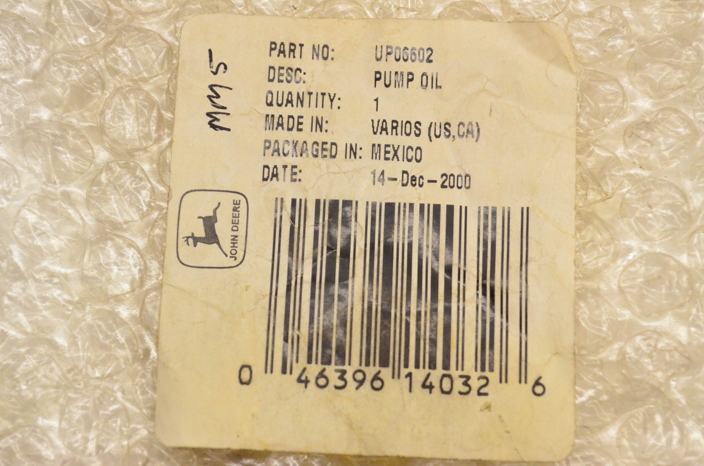 Homelite UP06602 Oil Pump Kit NOS