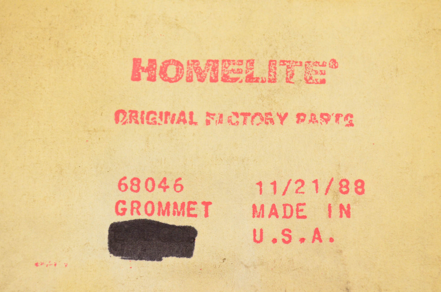 Homelite 68046 Grommet NOS