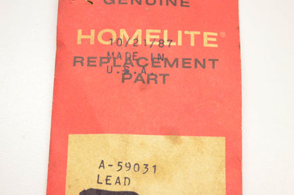 Homelite A-59031, A59031 Ground Lead NOS