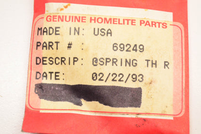 Homelite 69249 Throttle Spring NOS