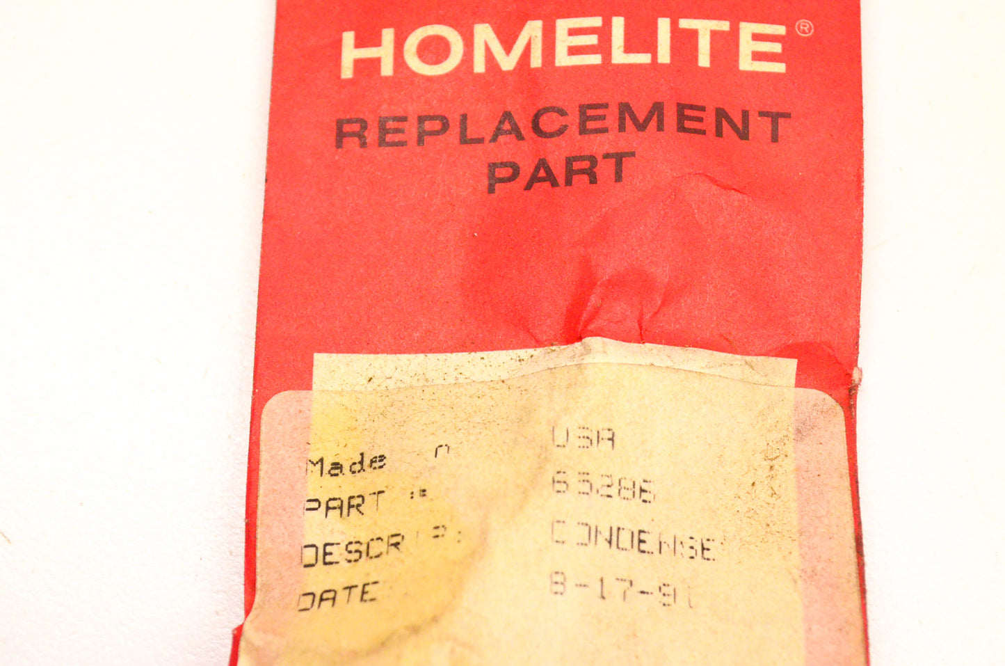 Homelite 65286 Condenser NOS