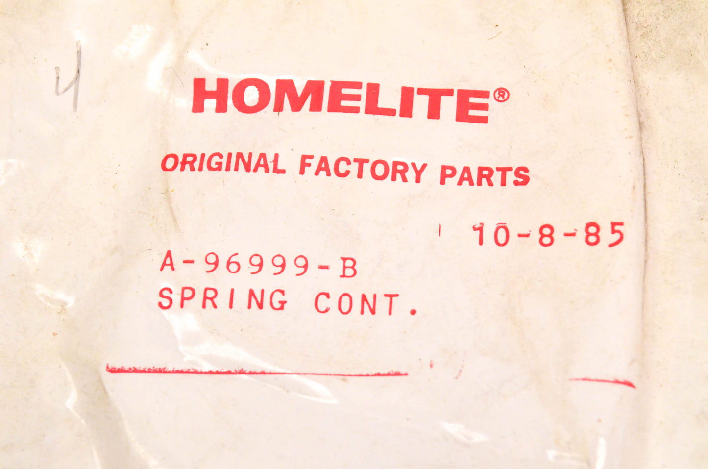 Homelite A-96999-B Starter Recoil Spring NOS
