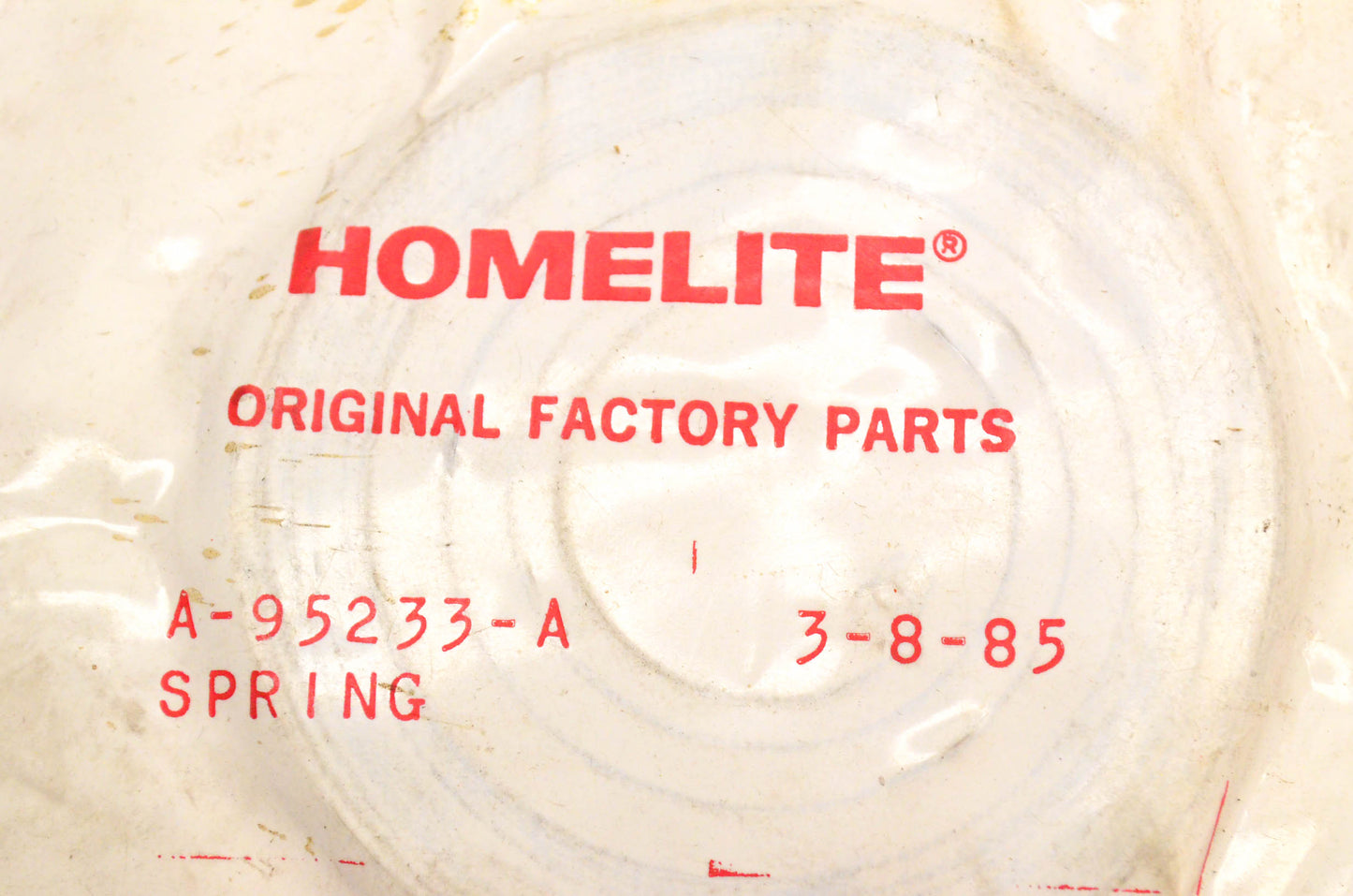 Homelite A-95233-A Starter Recoil Spring NOS