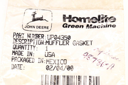Homelite UP04350 Muffler Gasket NOS
