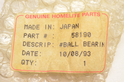 Homelite 58190 Crankshaft Bearing NOS
