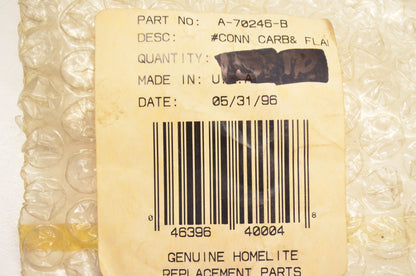 Homelite A-70246-B Carburetor Connector Kit NOS