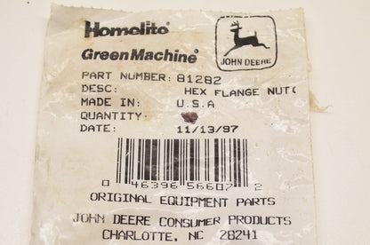 Homelite 81282 Hex Nut NOS