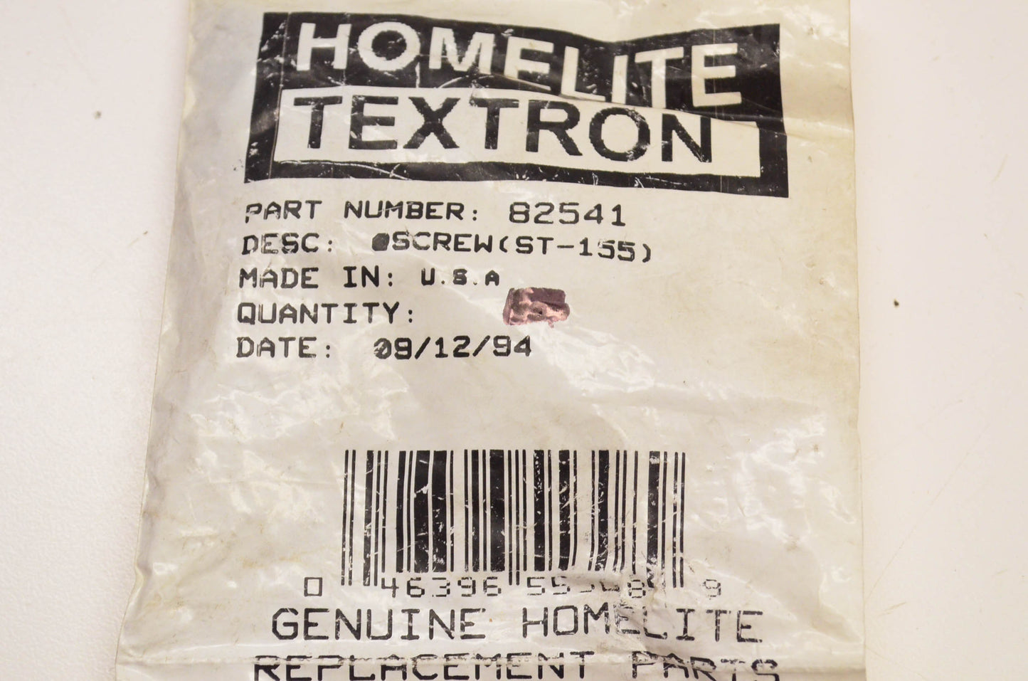 Homelite 82541 Screw NOS