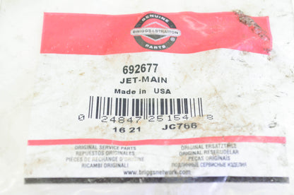 New OEM Briggs & Stratton 692677 Main Jet NOS