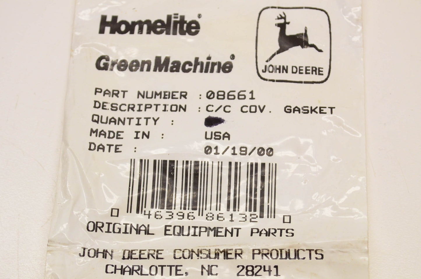 Homelite 08661 Crankcase Gasket NOS