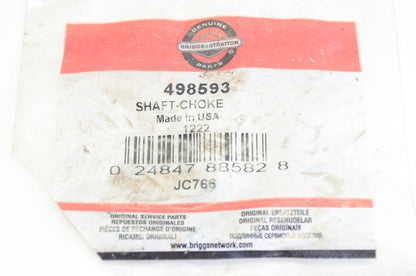 New OEM Briggs & Stratton 498593 Choke Shaft NOS