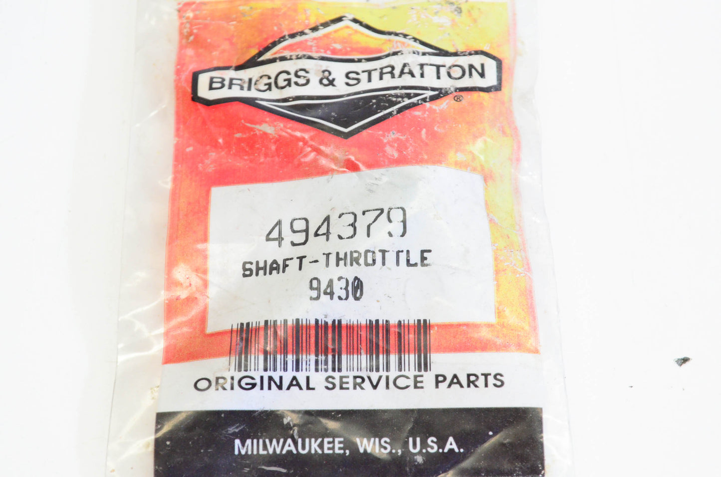 New OEM Briggs & Stratton 494379 Throttle Shaft Kit NOS