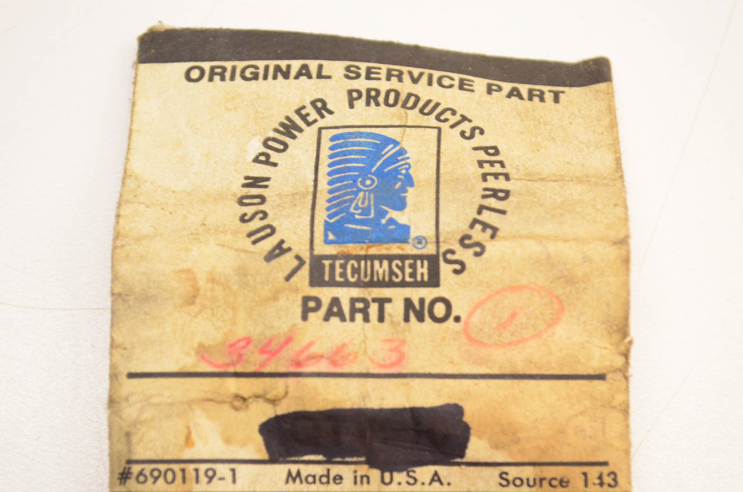 Tecumseh 34663 Speed Control Spring NOS