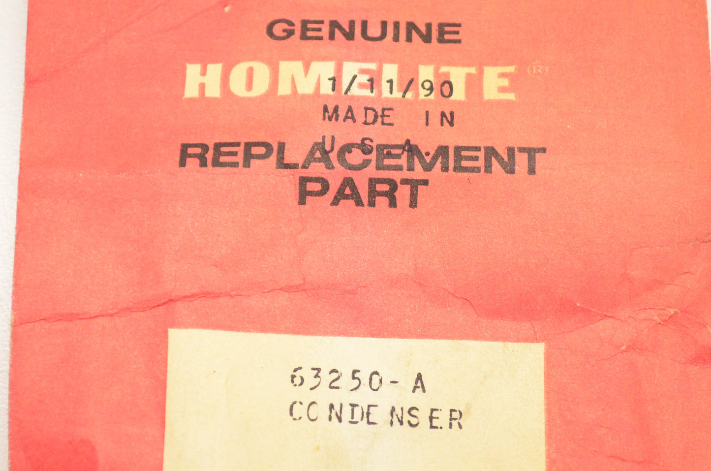 Homelite 63250-A Condenser NOS