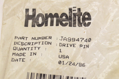 Homelite JA994740 Drive Pin NOS