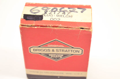 New OEM Briggs & Stratton 221747 Welch Plug Qty 3 NOS