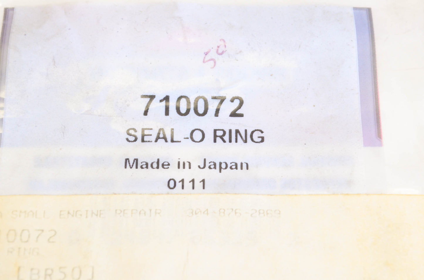 New OEM Briggs & Stratton 710072 O-Ring Seal NOS
