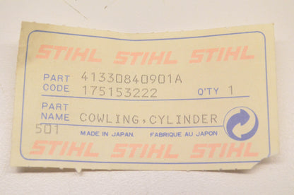 New OEM Stihl 4133 084 0901A Cylinder Cowling NOS