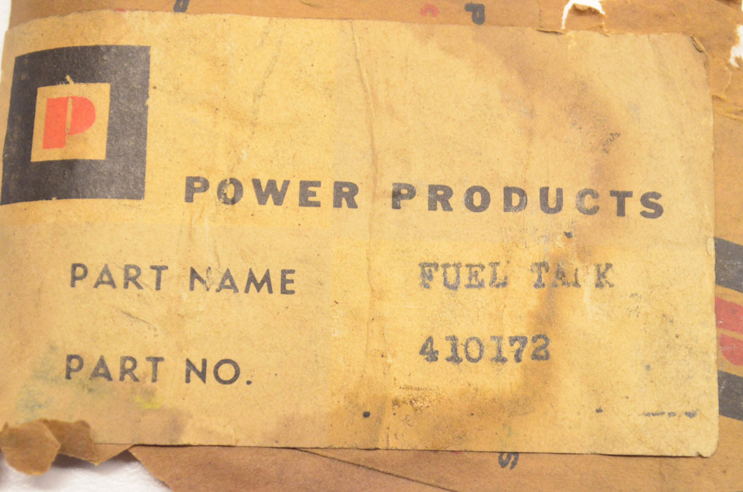 Power Products 410172 Fuel Tank NOS
