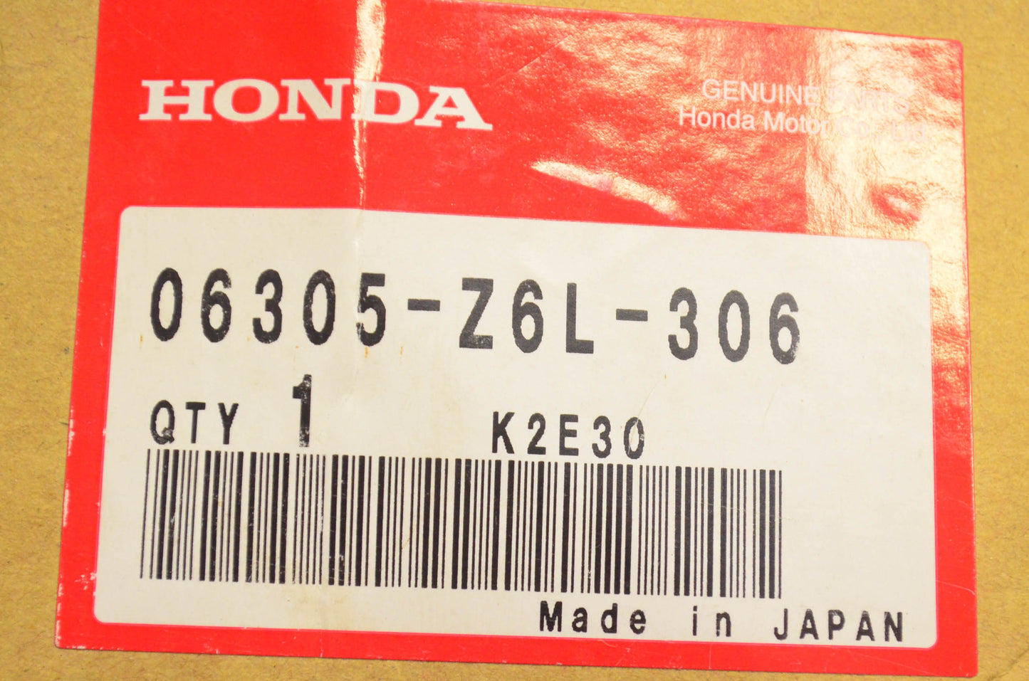 New OEM Honda 06305-Z6L-306 Ignition Coil NOS