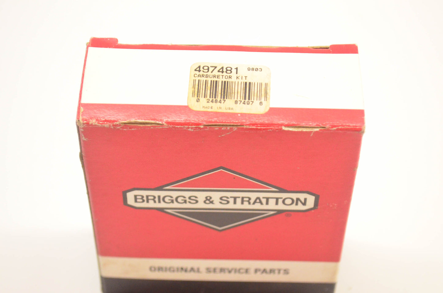 New OEM Briggs & Stratton 497481 Carburetor Overhaul Kit NOS