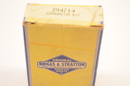 New OEM Briggs & Stratton 294714 Carburetor Kit NOS
