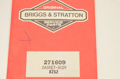 New OEM Briggs & Stratton 271609 Body Gasket NOS
