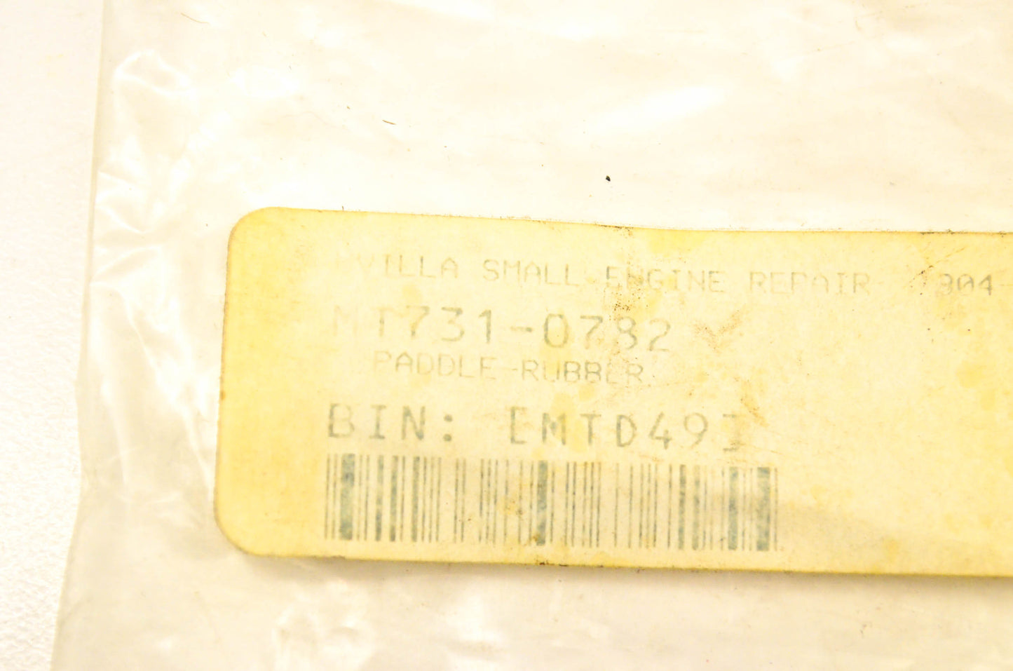 MTD 731-0782 Rubber Paddle NOS