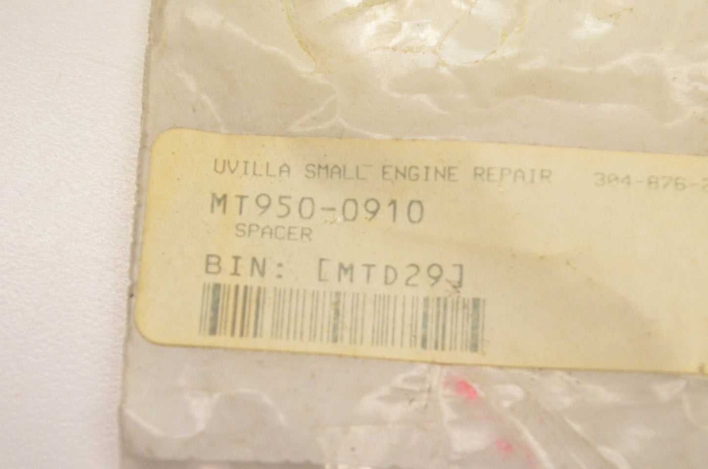 MTD 950-0910 Spacer NOS