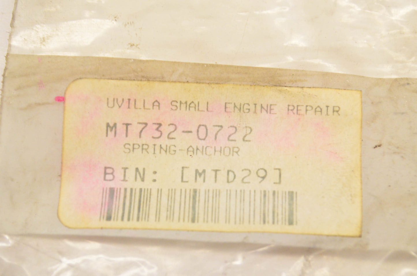 MTD 732-0722 Spring Anchor NOS