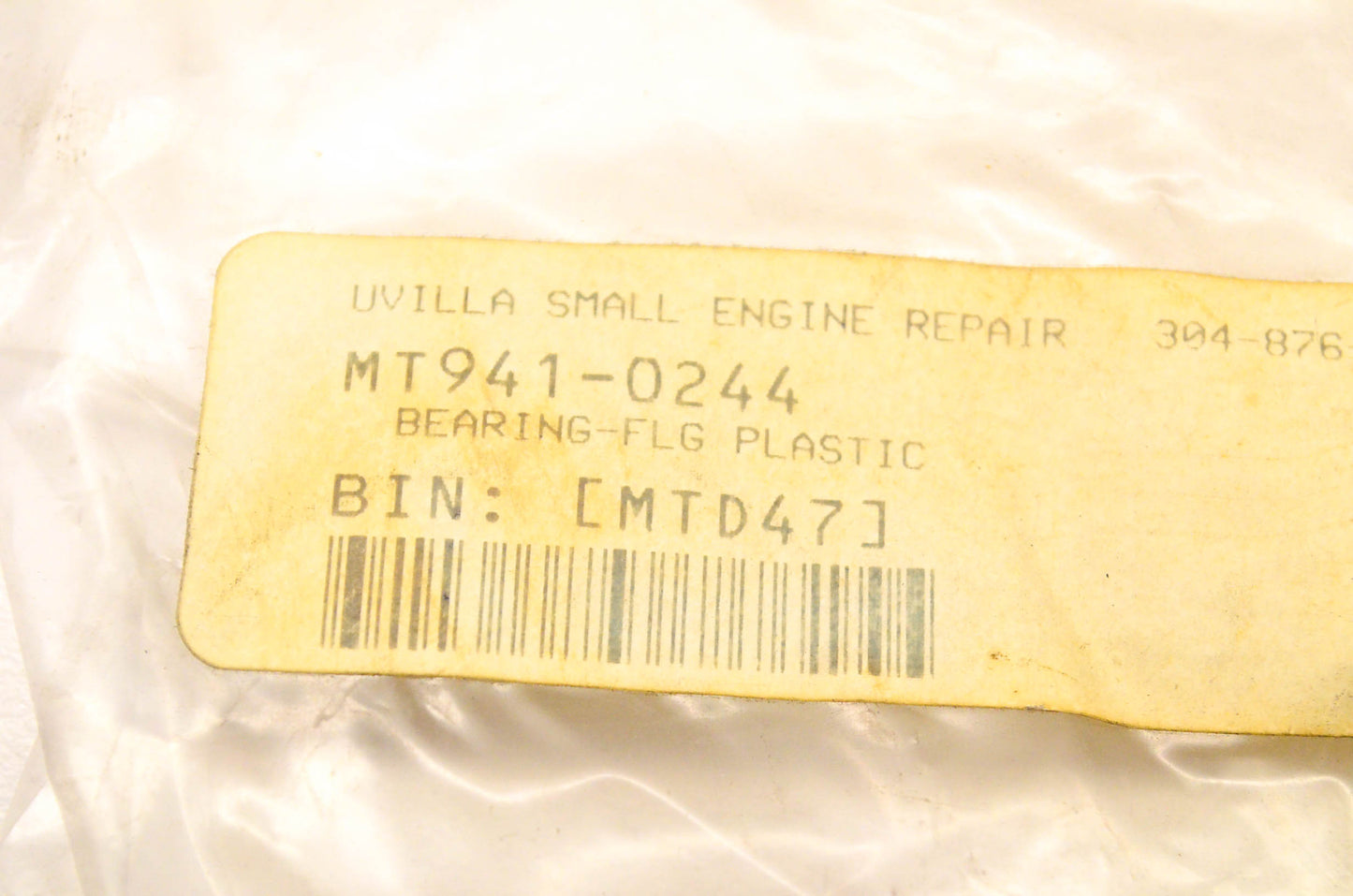 MTD 941-0244 Flange Bearing NOS