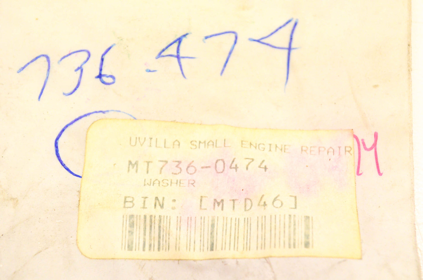 MTD 736-0474 Washer NOS