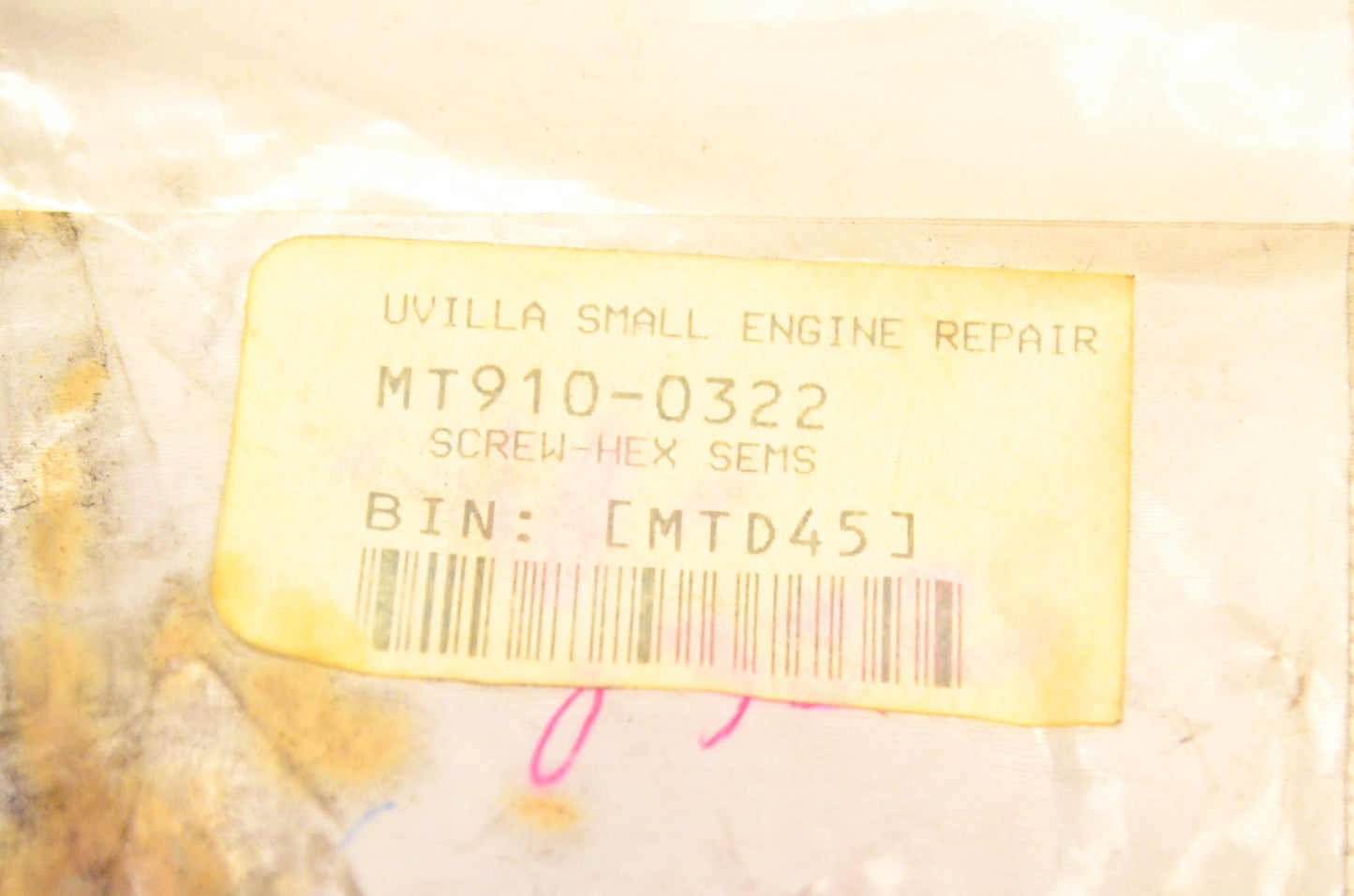 MTD 910-0322 Screw NOS