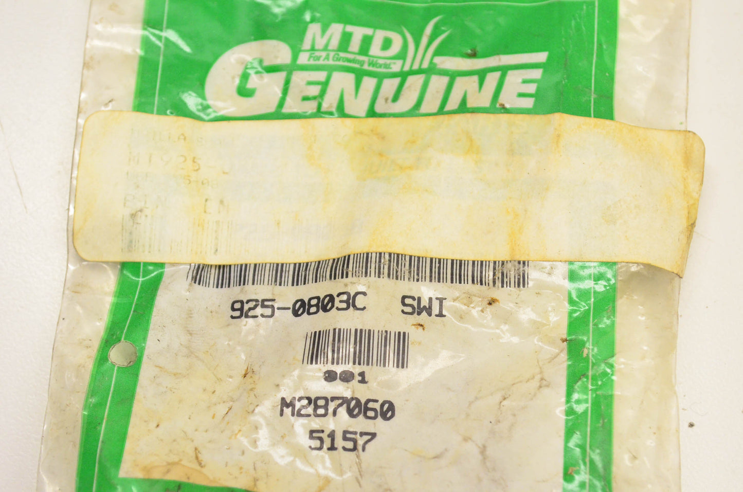 MTD 925-0803C Seat Safety Switch Kit NOS