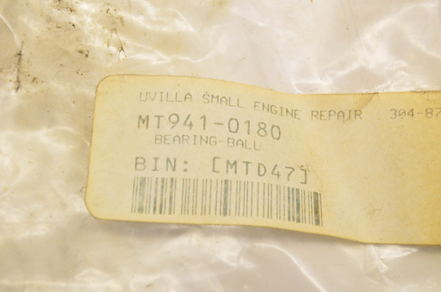 MTD 941-0180 Ball Bearing NOS