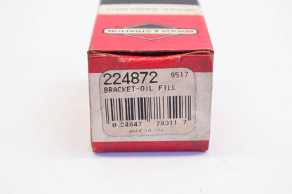 New OEM Briggs & Stratton 224872 Oil Fill Bracket NOS