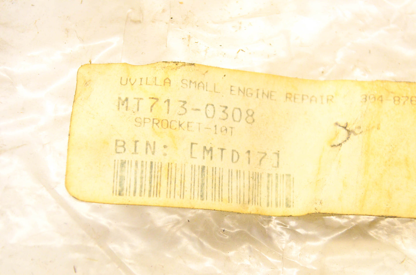 MTD 713-0308 Sprocket NOS