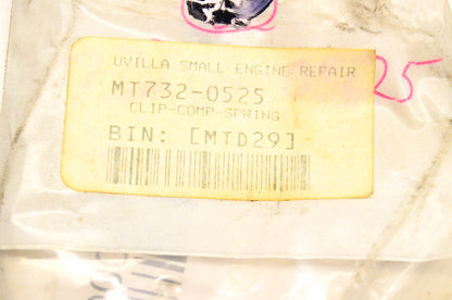 MTD 732-0525 Compression Spring Clip NOS