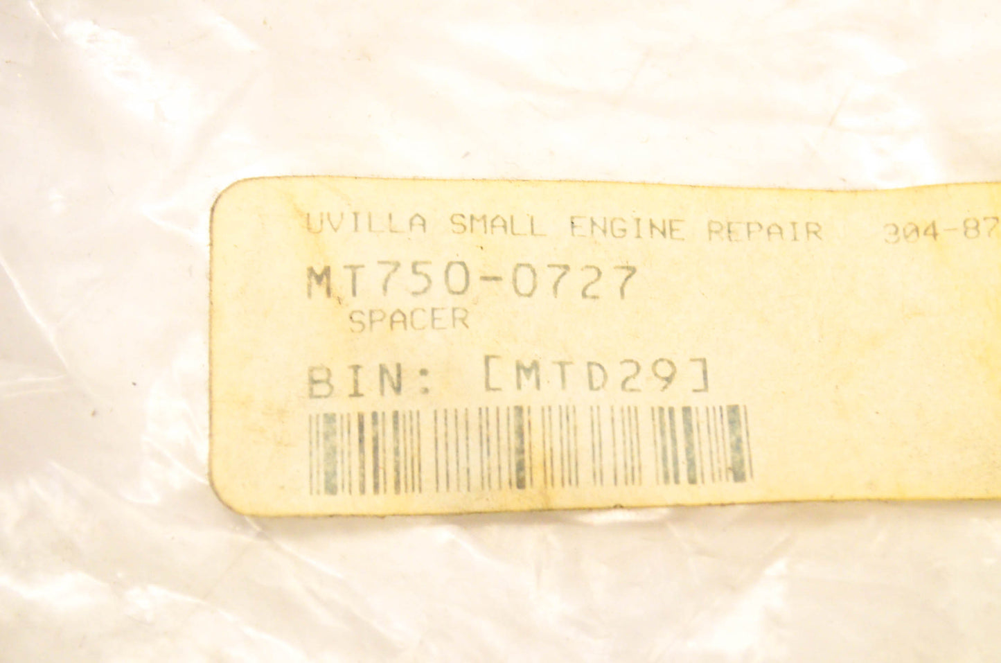 MTD 750-0727 Spacer NOS