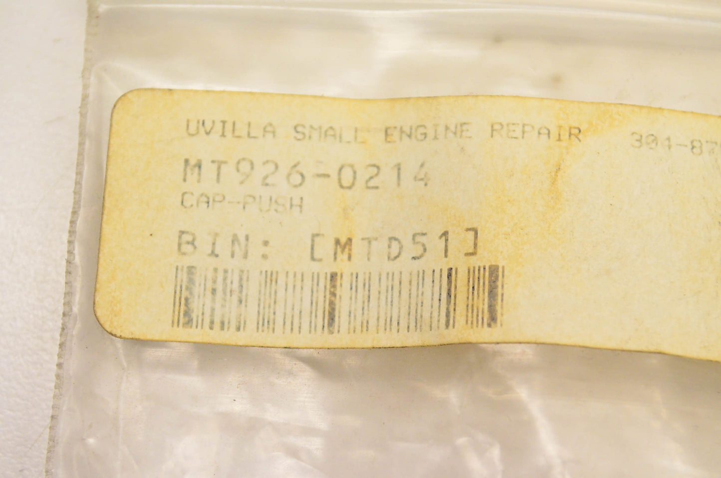 MTD 926-0214 Push Cap NOS