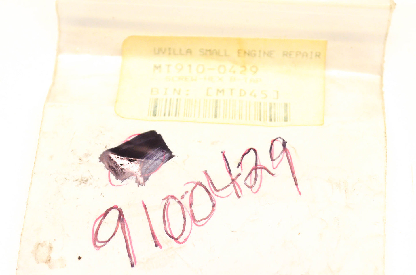 MTD 910-0429 Hex Screw NOS