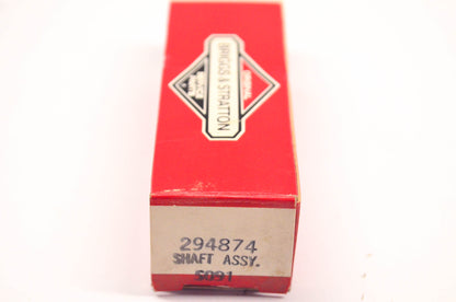 New OEM Briggs & Stratton 294874 Shaft Assembly NOS